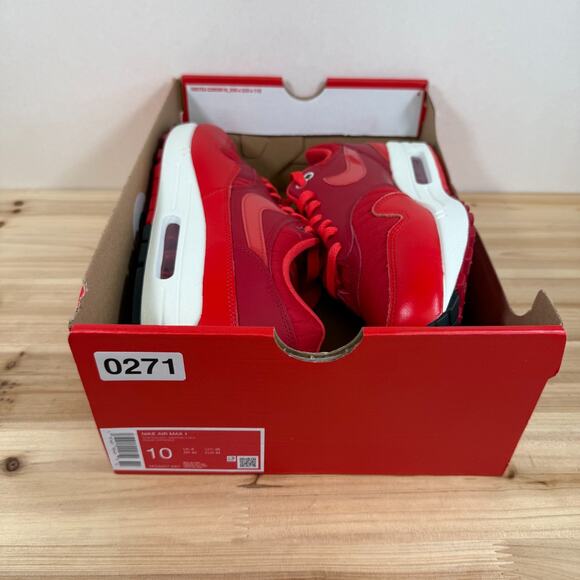 Nike Air Max 1 shoes Gym Red Sail University Red Crimson HQ3607-687 Men\'s 10 main image 5